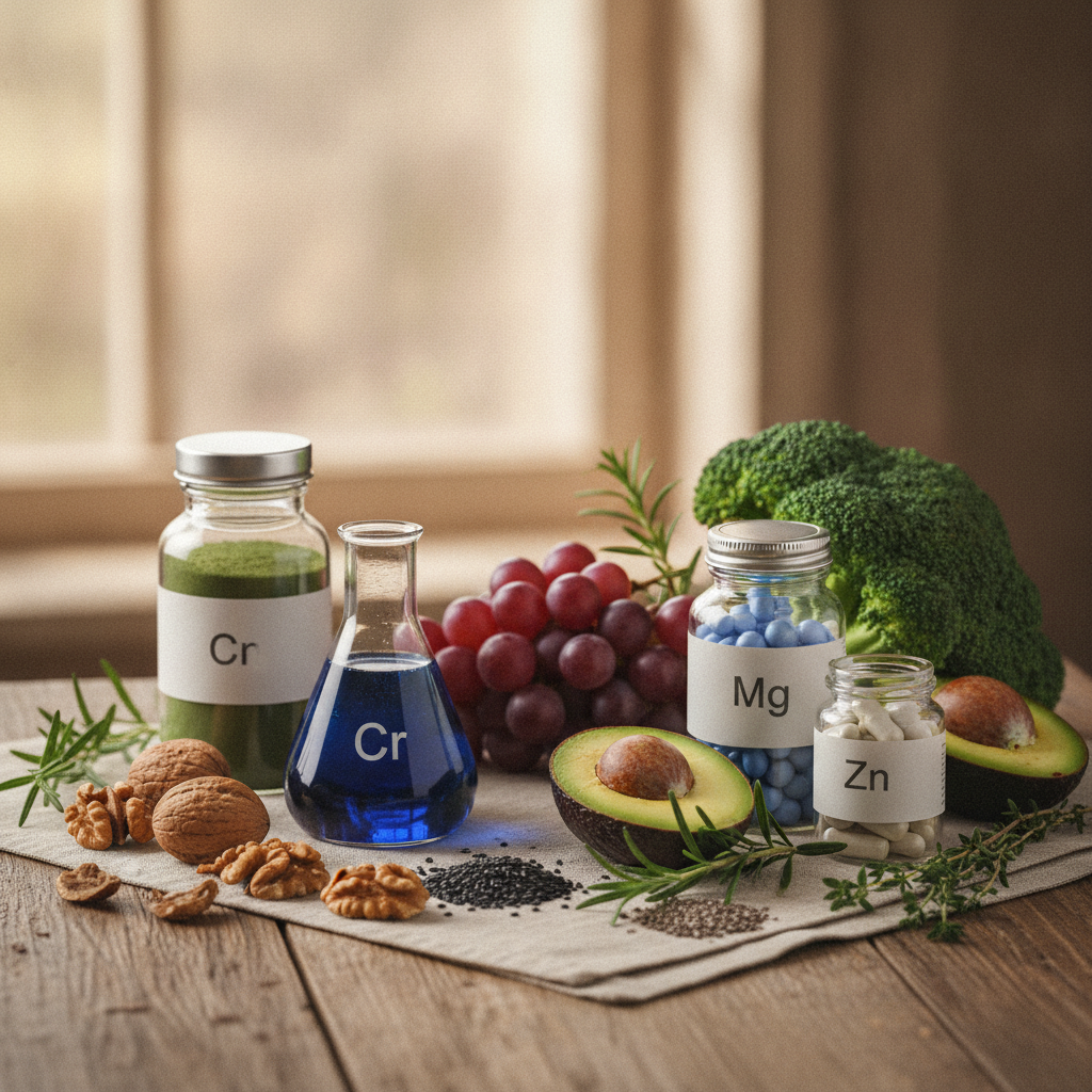 Micronutrientes Essenciais para Otimizar a Sensibilidade à Insulina: Além das Vitaminas Comuns.